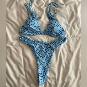 Dalmatian triangle bikini swimsuit size small
